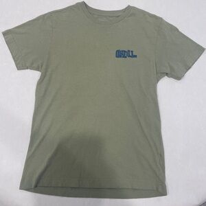 Olive Green O’Neill  T-Shirt with Blue Logo